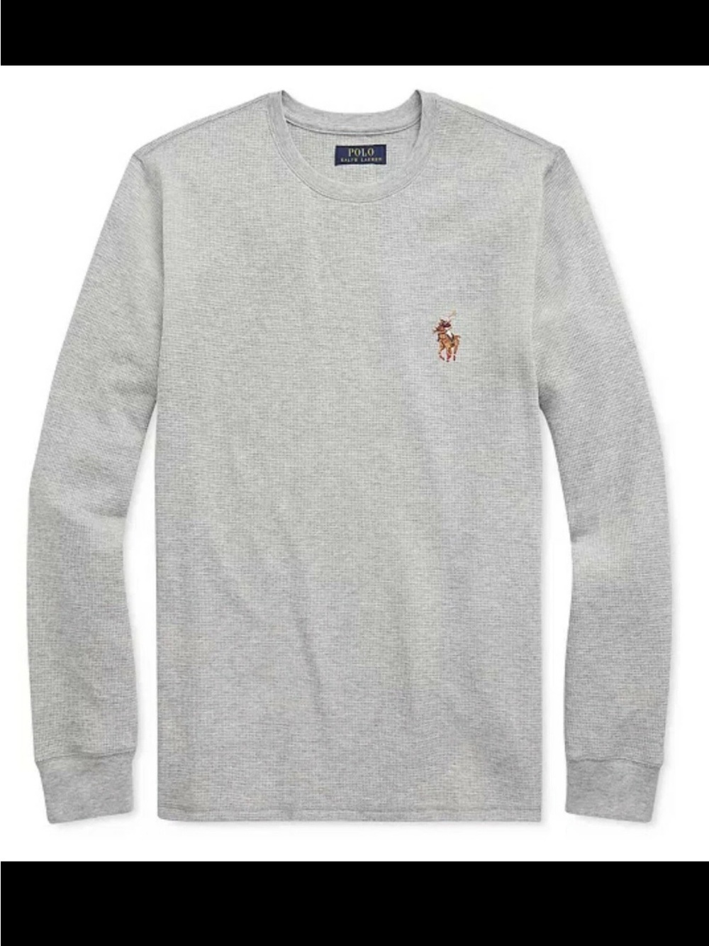 🐻 Polo by Ralph Lauren Polo Bear Long-Sleeve Thermal Crewneck Tee